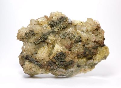 Goethit (sametka), fluorit - ⚒ El Hammam, Maroko